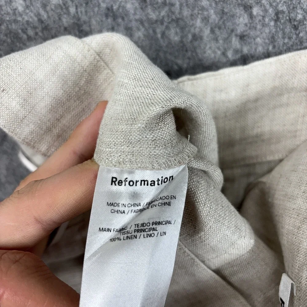 Reformation Linen Pants Women's 6 28 x 27.5